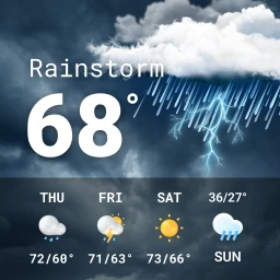 Ícone de Weather app - Radar & Widget