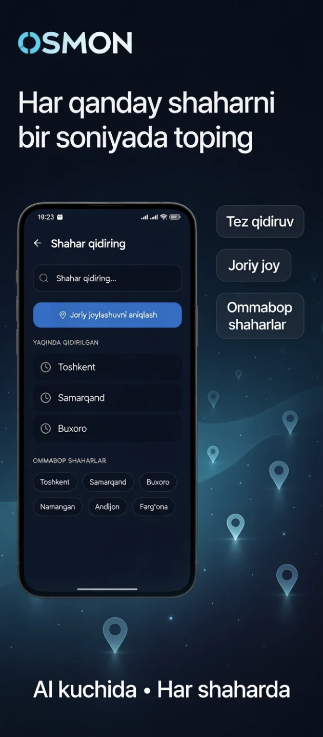 Ob havo uz screenshot